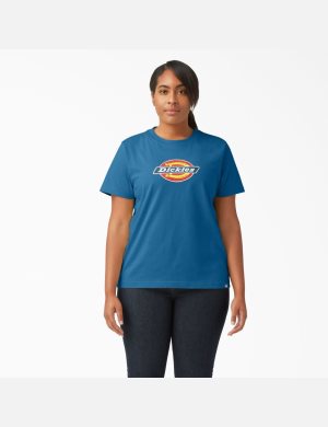 Dickies Plus Logo Estampados Azules | FWCDMU605