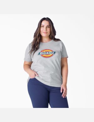 Dickies Plus Logo Estampados Grises | FISGPY960