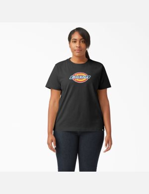 Dickies Plus Logo Estampados Negros | FDIELA320