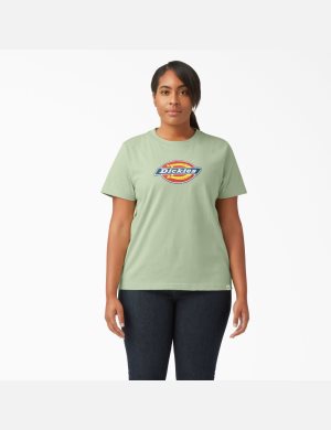 Dickies Plus Logo Estampados Verdes | DUJNOW431