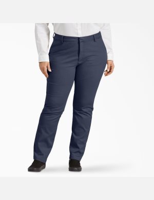 Dickies Plus Perfect Shape Bootcut Azul Marino | KQMTOP975