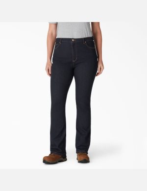 Dickies Plus Perfect Shape High Cintura Bootcut Denim Azules Azules | PEQLUY245