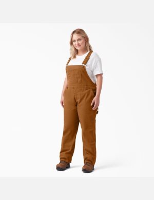Dickies Plus Relaxed Fit Directo Leg Bib Marrom | AVDIYG849