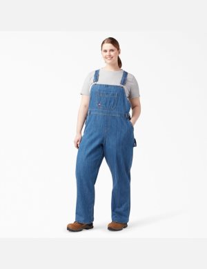 Dickies Plus Relaxed Fit Directo Leg Bib Azules | VOYUSZ456