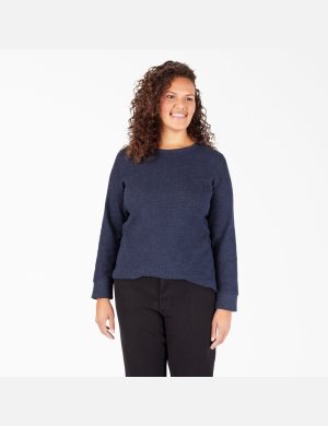 Dickies Plus Thermal Shirt Azul Marino | HUAPOD149