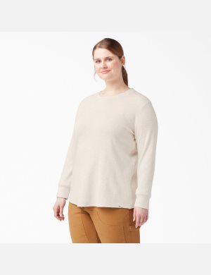 Dickies Plus Thermal Shirt Beige | WFMOGJ401