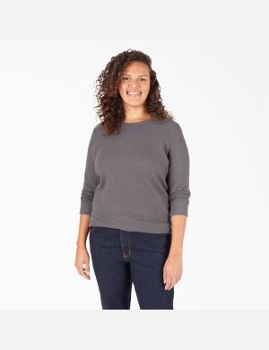 Dickies Plus Thermal Shirt Grises Oscuro | MGCIYJ684