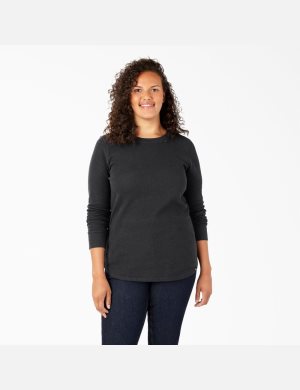 Dickies Plus Thermal Shirt Negros | DVNOGF027