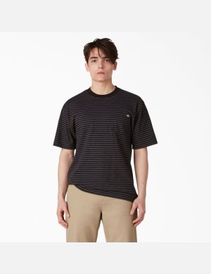 Dickies Regular Fit A Rayas Pocket Negros | GFHDSV173