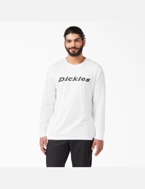 Dickies Regular Fit Icon Estampados T-Shirt Blancos | CLIPUA528