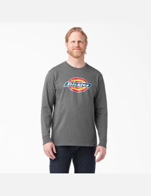 Dickies Regular Fit Icon Estampados T-Shirt Grises | HGNMUY891