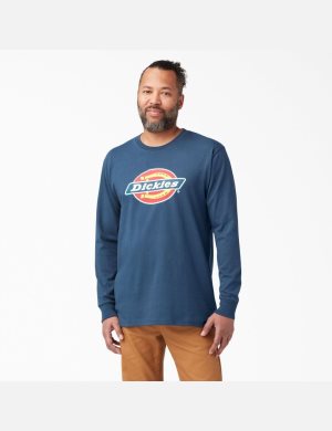 Dickies Regular Fit Icon Estampados T-Shirt Azules | PHUFBN312