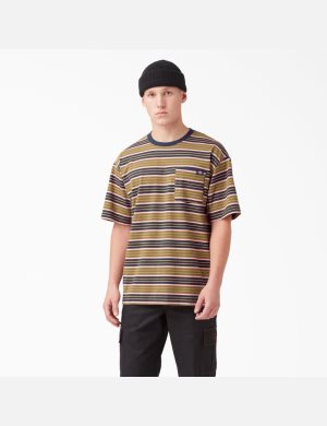Dickies Relaxed Fit A Rayas Pocket Verdes | LBGRCD409