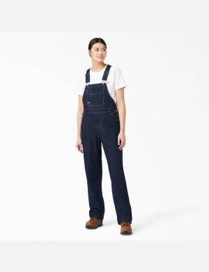 Dickies Relaxed Fit Bib Azules Oscuro | BIJPMK218