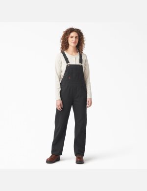Dickies Relaxed Fit Bib Negros | OJHWAE105