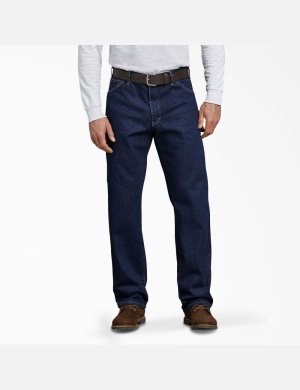 Dickies Relaxed Fit Carpenter Heavyweight Denim Azules Azules | GOIUXL378