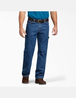 Dickies Relaxed Fit Carpenter Heavyweight Denim Azules Azules | PIGVNY614