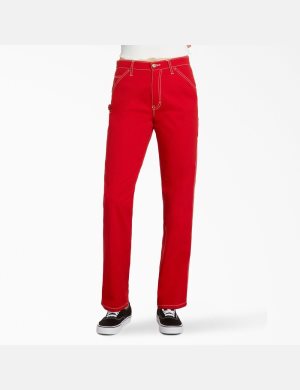 Dickies Relaxed Fit Carpenter Rojos | LJUYOC572