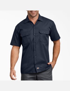 Dickies Relaxed Fit Corta Sleeve Azul Marino | LWUBCE913