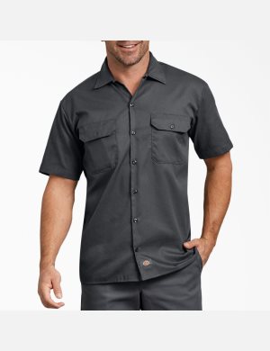 Dickies Relaxed Fit Corta Sleeve Grises | FTADCO751