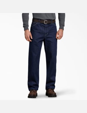 Dickies Relaxed Fit Directo Leg Heavyweight Denim Azules Azules | AMPNIW931