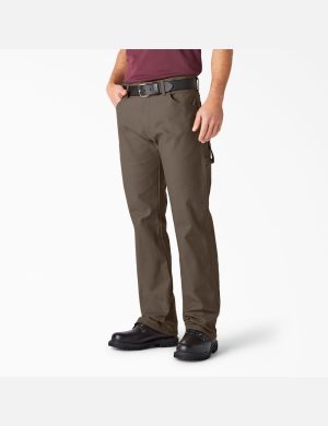 Dickies Relaxed Fit Directo Leg Heavyweight Duck Carpenter Marrom Claro | IUJNKD389