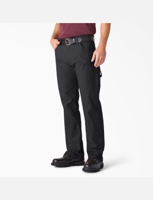 Dickies Relaxed Fit Directo Leg Heavyweight Duck Carpenter Negros | JAXGDL928