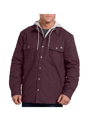 Dickies Relaxed Fit Icon Encapuchado Duck Acolchado Vino | YOVPNW573