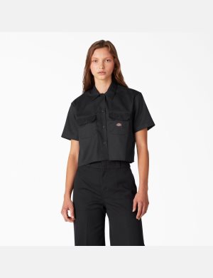 Dickies Relaxed Fit Trabajo Negros | DYHONU092