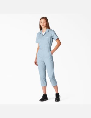 Dickies Reworked Cropped Azules | NZPJXD832