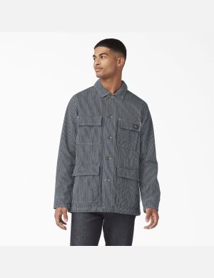 Dickies Rinsed Hickory Stripe Chore Stripes | WLGOZB716