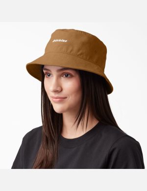 Dickies Script Logo Lona Bucket Marrom | BPHTAO038