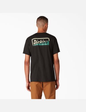 Dickies Skateboarding Split Estampados Negros | JYBTHR708