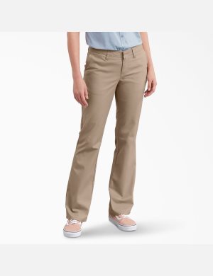 Dickies Slim Fit Bootcut Marrom | KUHAEF379