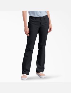 Dickies Slim Fit Bootcut Negros | AHFEBN485