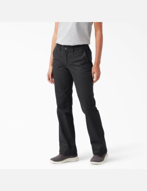 Dickies Slim Fit Bootcut Twill Negros | EYLHSF603