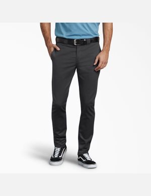 Dickies Slim Fit Flaco Leg Twill Negros | VQUKMT407