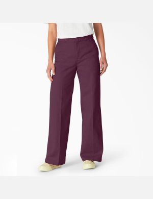 Dickies Stonewashed Anchos Leg Morados Vino | KWXRZC341