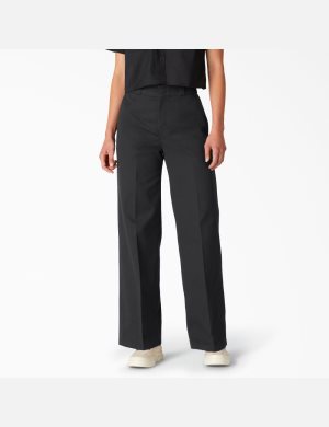 Dickies Stonewashed Anchos Leg Negros | ETVYJF209