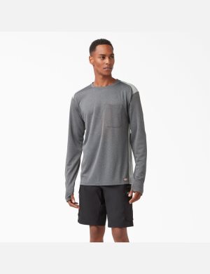 Dickies Temp-iQ 365 Long Sleeve Grises Oscuro | VIEORJ784