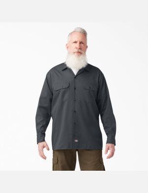 Dickies Trabajo Shirt Grises | TNVMDZ801