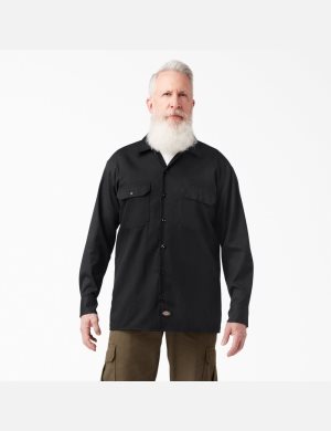 Dickies Trabajo Shirt Negros | EHXTSJ127