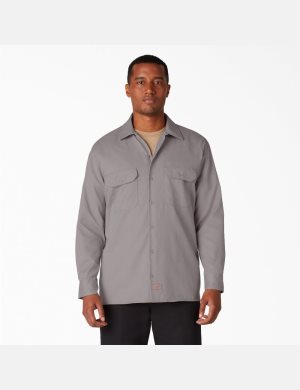 Dickies Trabajo Shirt Plateados | IPEGBJ085