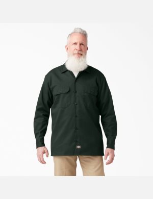 Dickies Trabajo Shirt Verdes | GFBJMU607