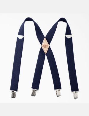 Dickies Trabajo Suspenders Azul Marino Azules | CDYPTA976