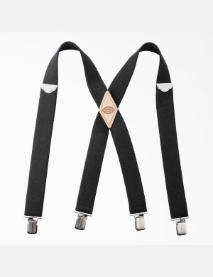 Dickies Trabajo Suspenders Negros | LGYOZS329