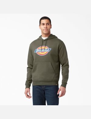 Dickies Tri-Color Logo Fleece Verdes | BFXIKD196