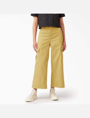 Dickies Twill Crop Kaki Oscuro | NLOUAC142