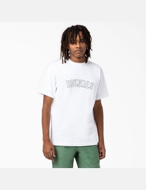 Dickies Union Springs Corta Sleeve Blancos | YZNIWM651